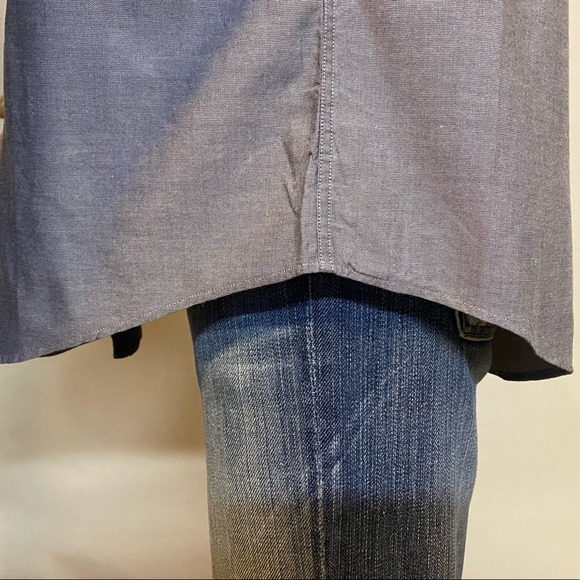 Giorgio Armani Le Collezioni Men's Button Up Dress Shirt Gray 15.5" 100% Cotton - Picture 7 of 14